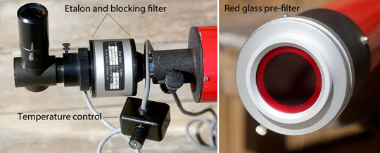 H-alpha filter components