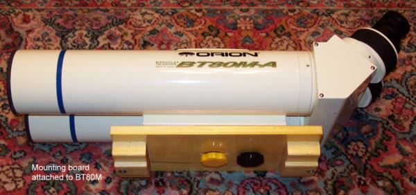 Mounting board attached